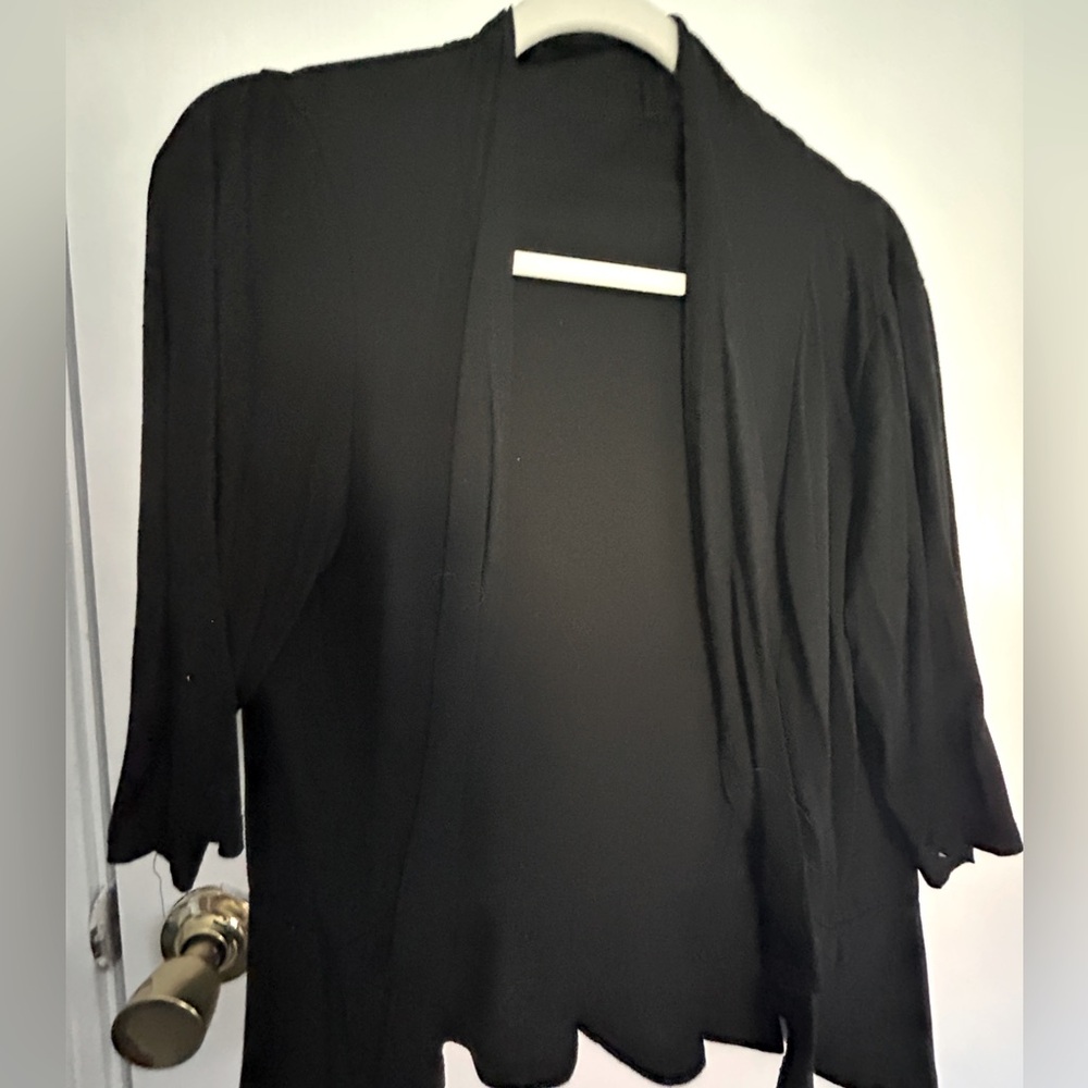 Women’s black swing coat